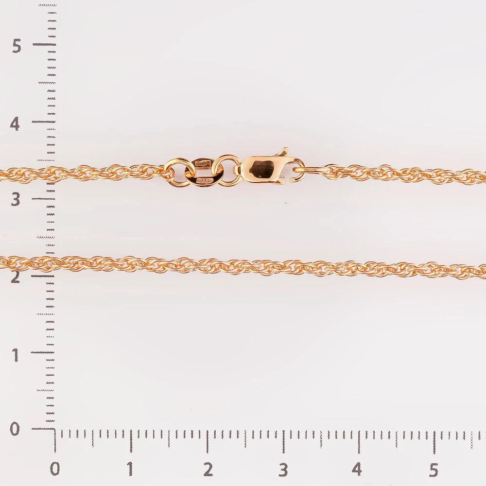 Цепь из красного золота 585 пробы