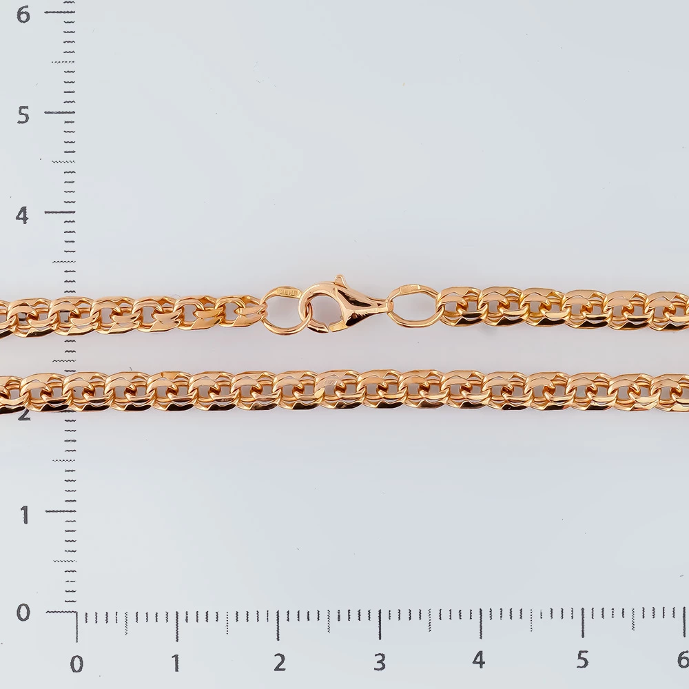 Цепь из красного золота 585 пробы