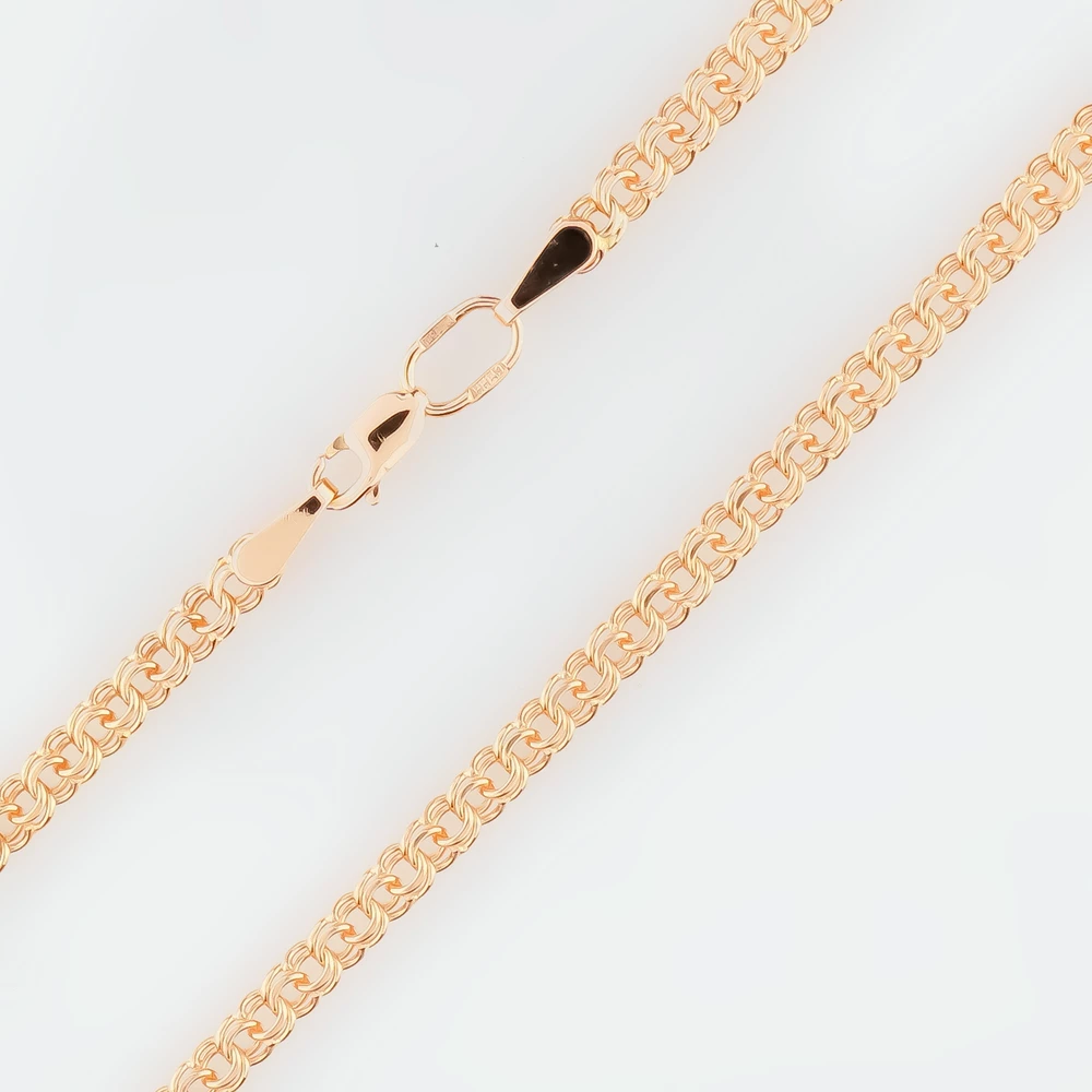 Цепь из красного золота 585 пробы