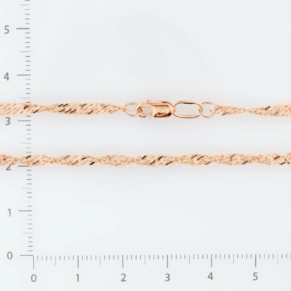 Цепь из красного золота 375 пробы