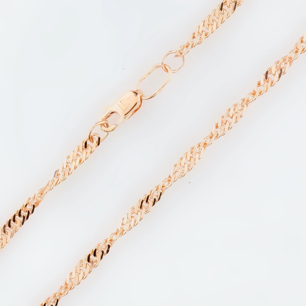 Цепь из красного золота 375 пробы