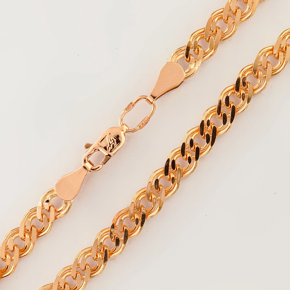 Цепь из красного золота 585 пробы