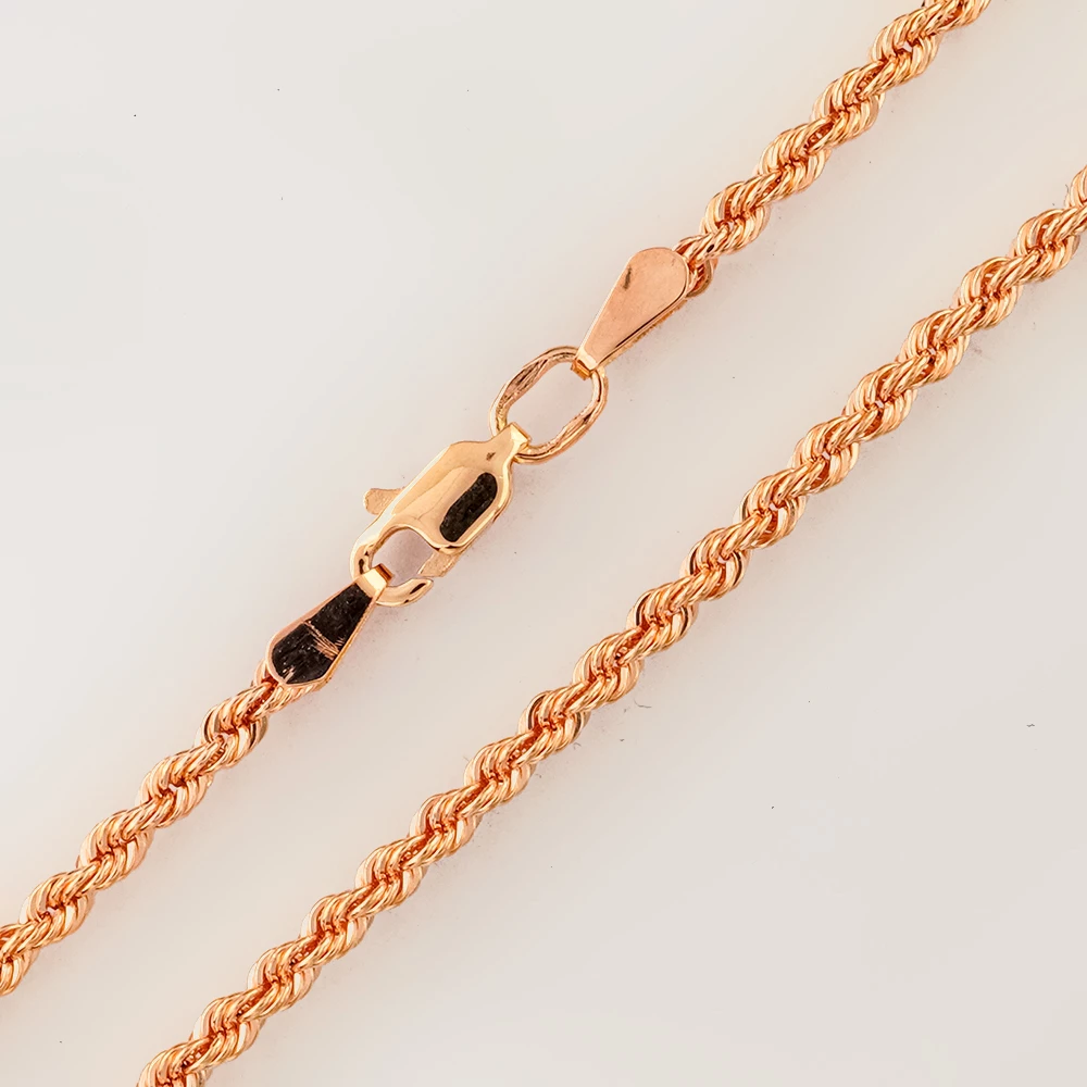 Цепь из красного золота 585 пробы