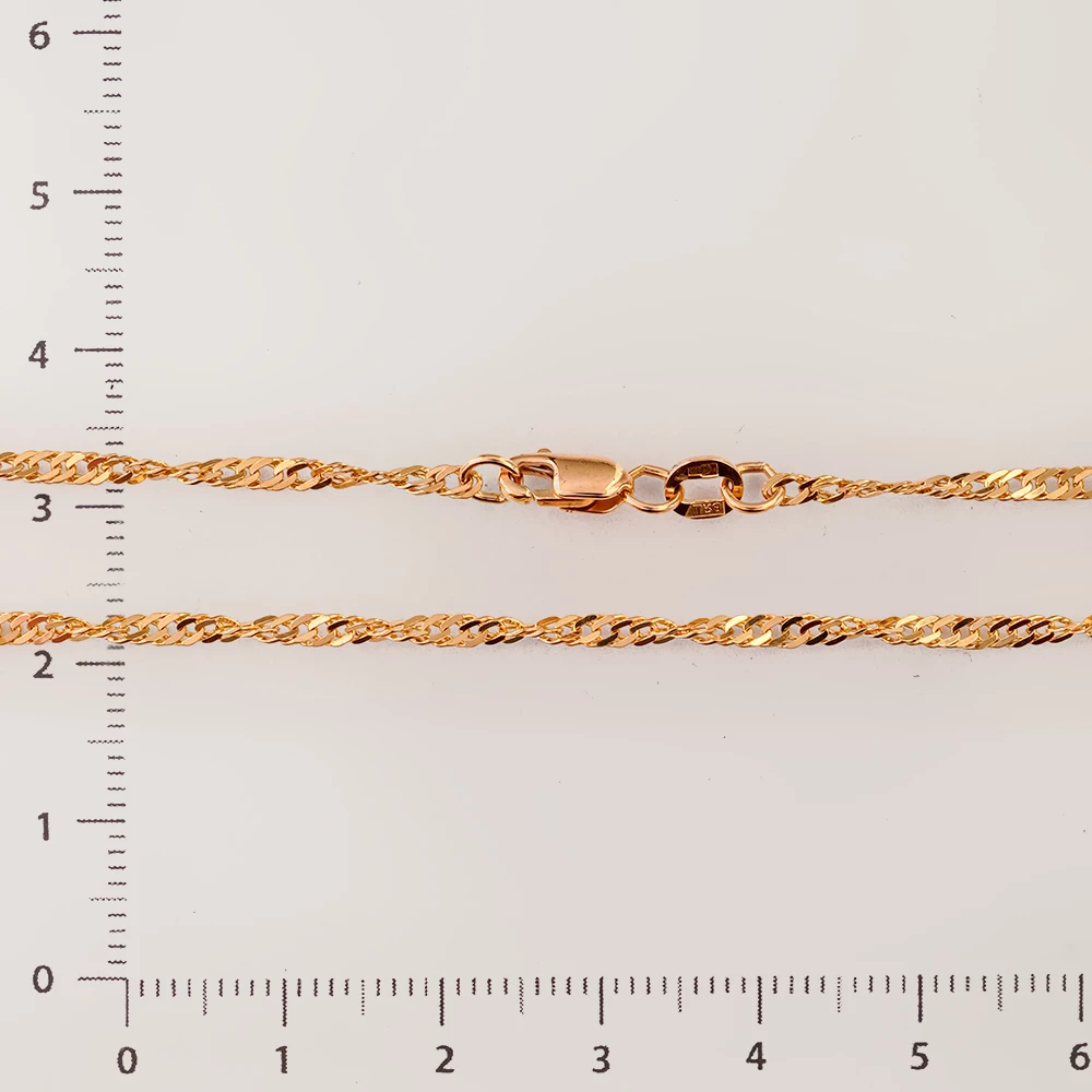 Цепь из красного золота 585 пробы