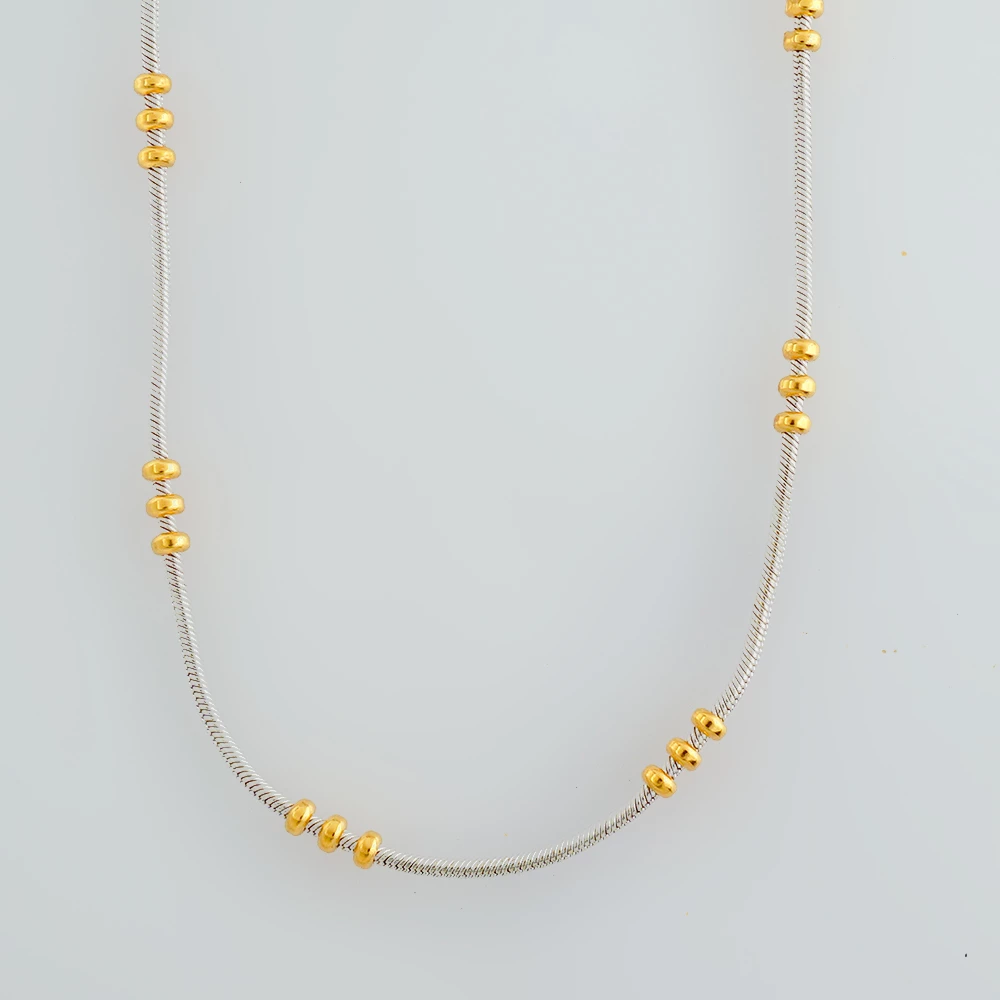 Колье из белого золота 750 пробы