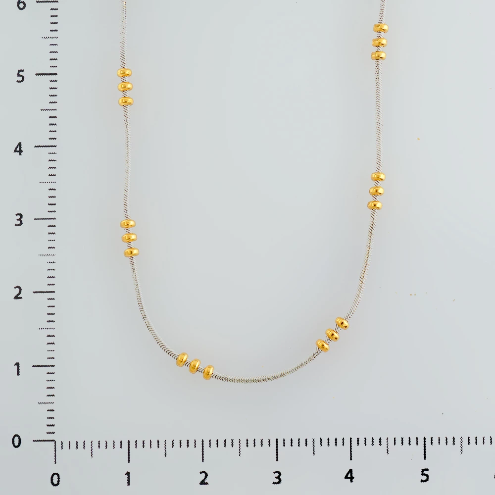 Колье из белого золота 750 пробы