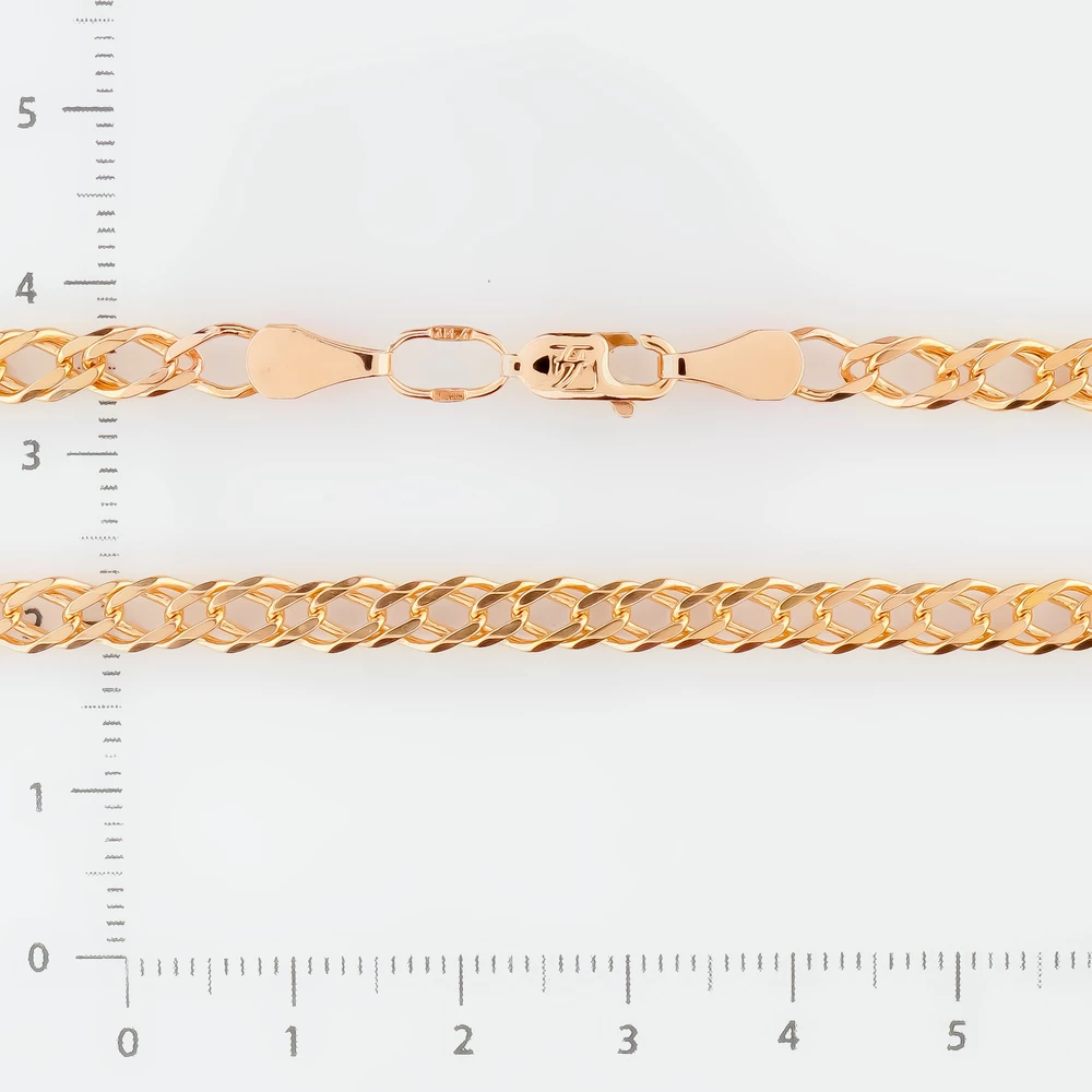 Цепь из красного золота 585 пробы