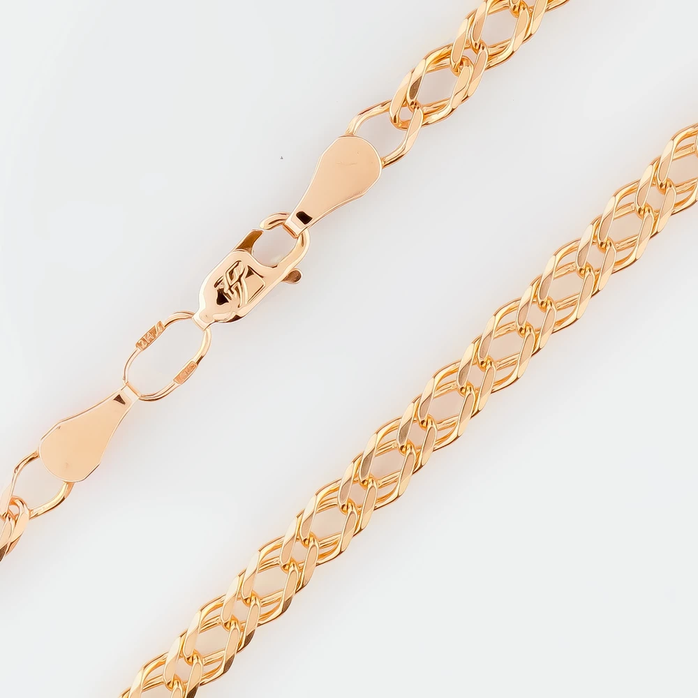 Цепь из красного золота 585 пробы