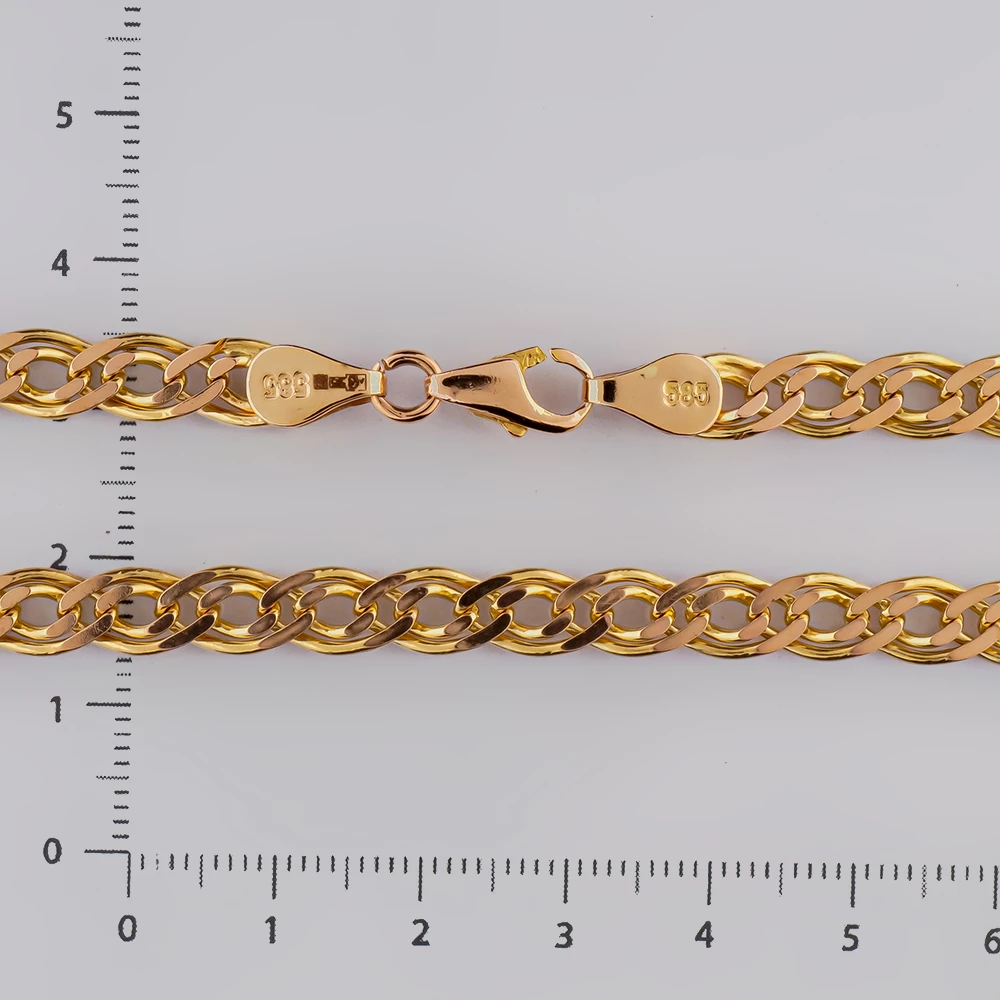 Цепь из красного золота 585 пробы