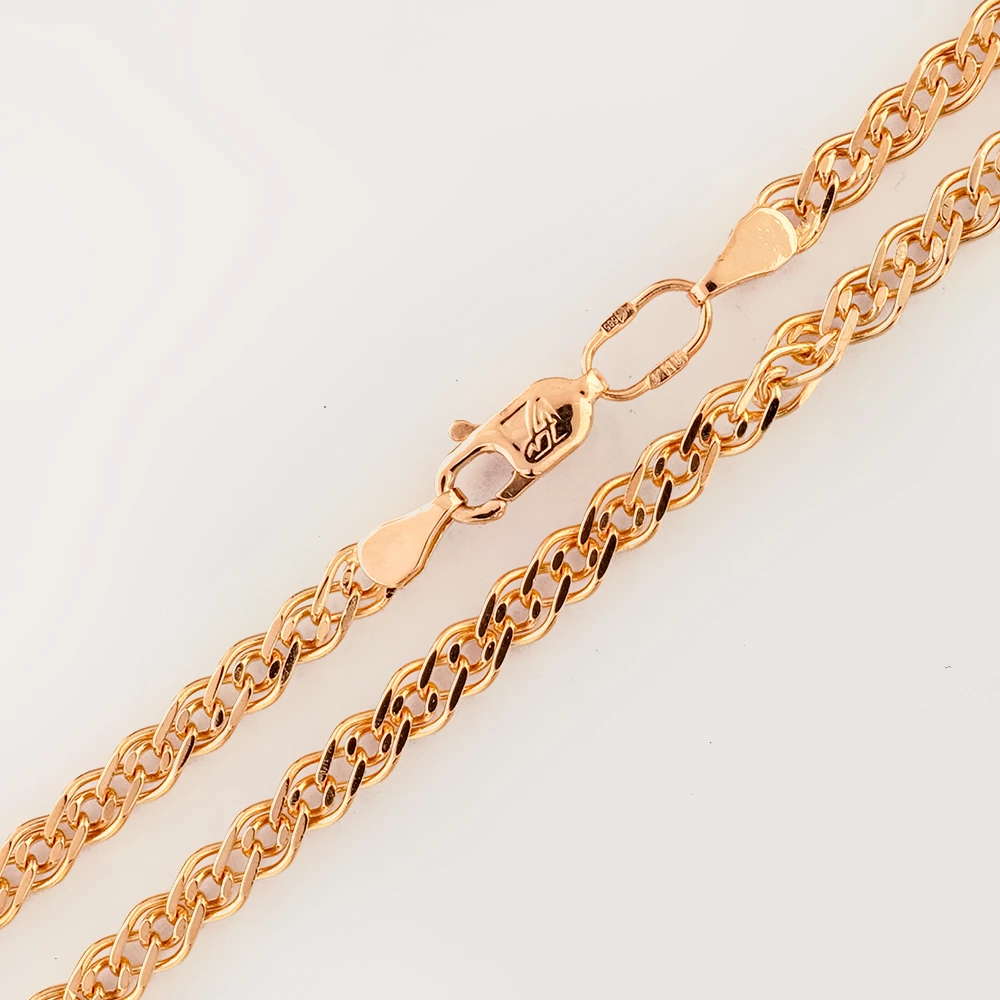 Цепь из красного золота 585 пробы