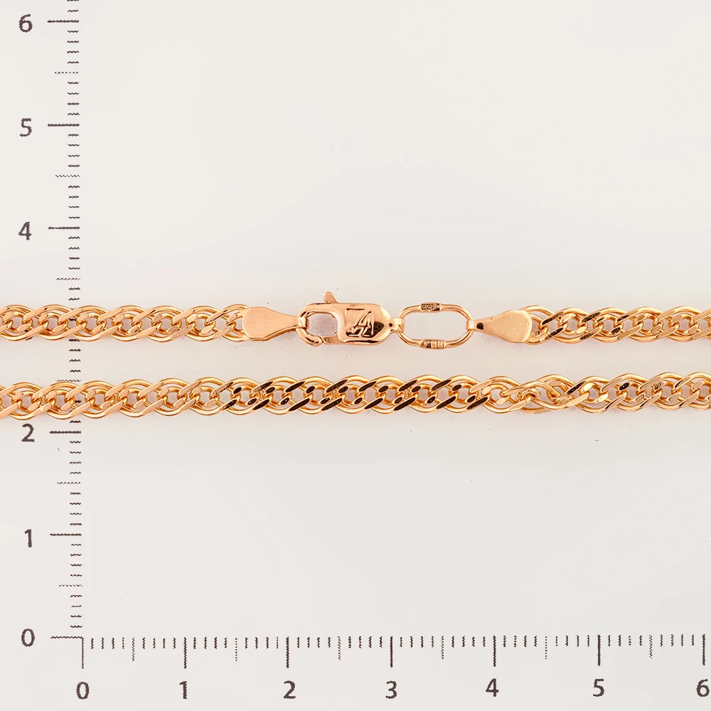 Цепь из красного золота 585 пробы