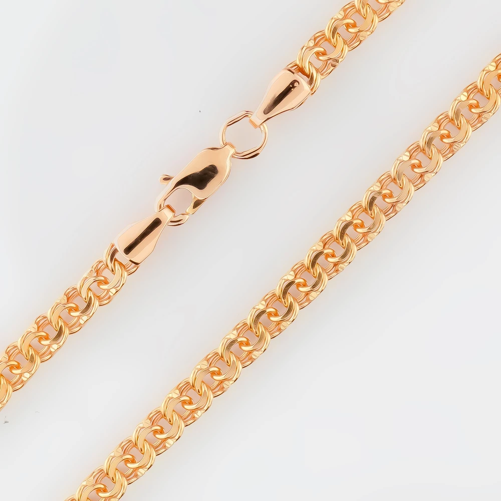 Цепь из красного золота 585 пробы