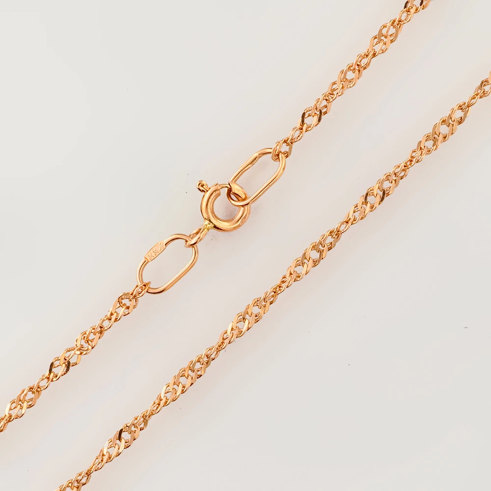 Цепь из красного золота 585 пробы