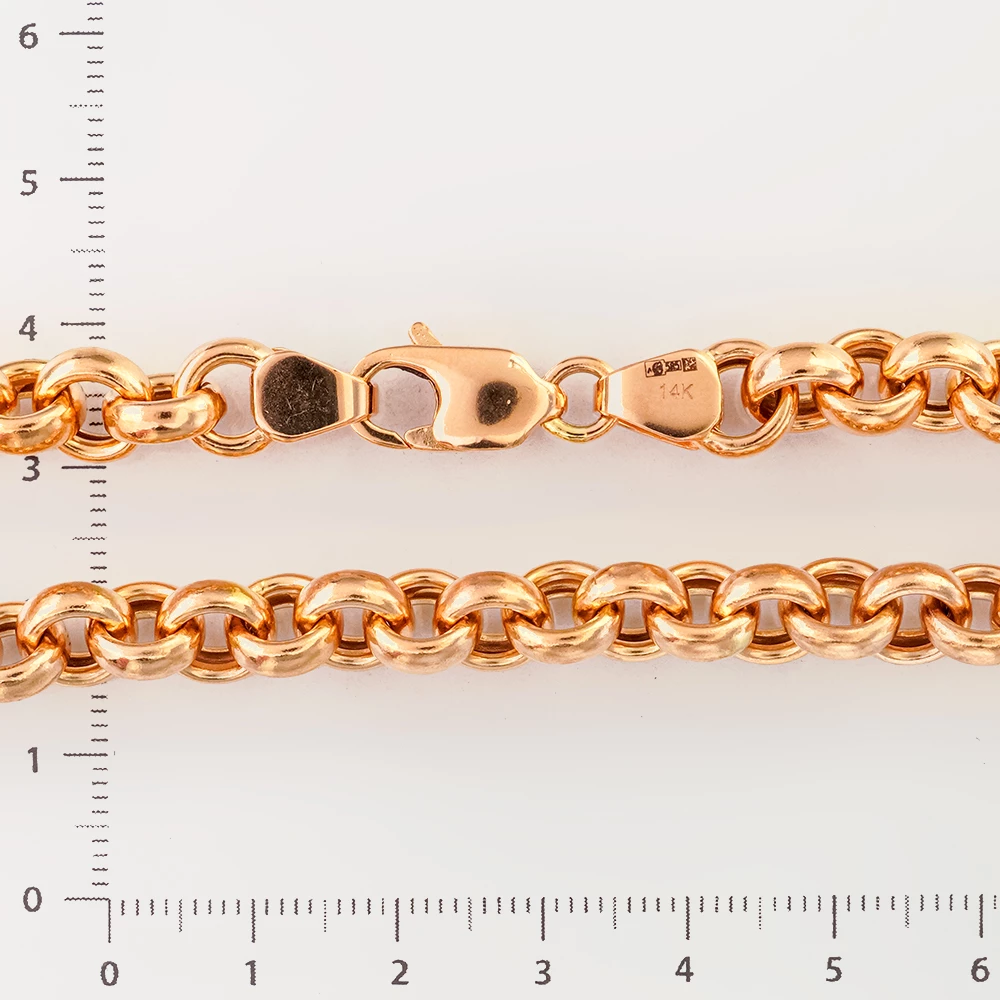 Цепь из красного золота 585 пробы