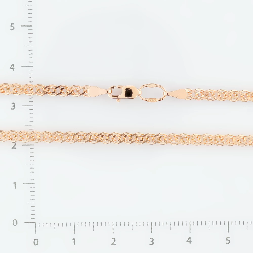 Цепь из красного золота 585 пробы