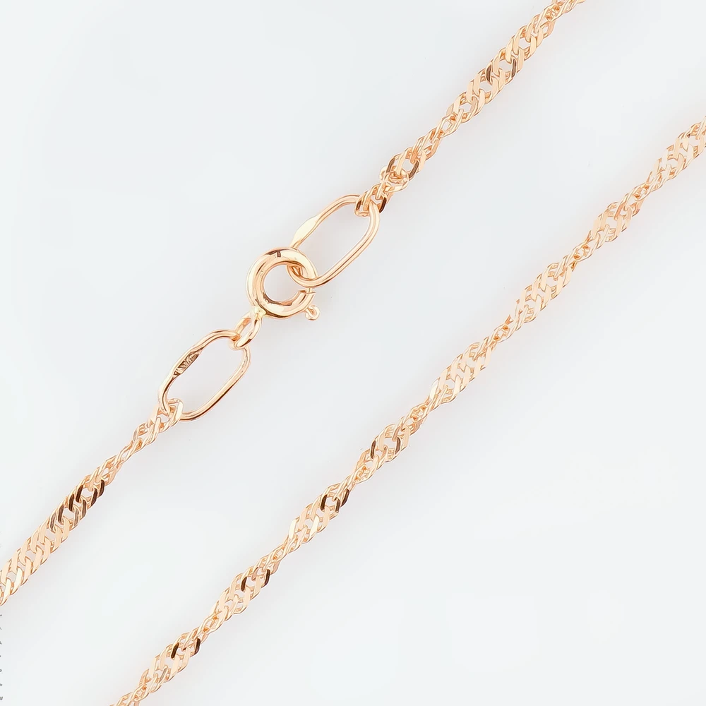 Цепь из красного золота 585 пробы