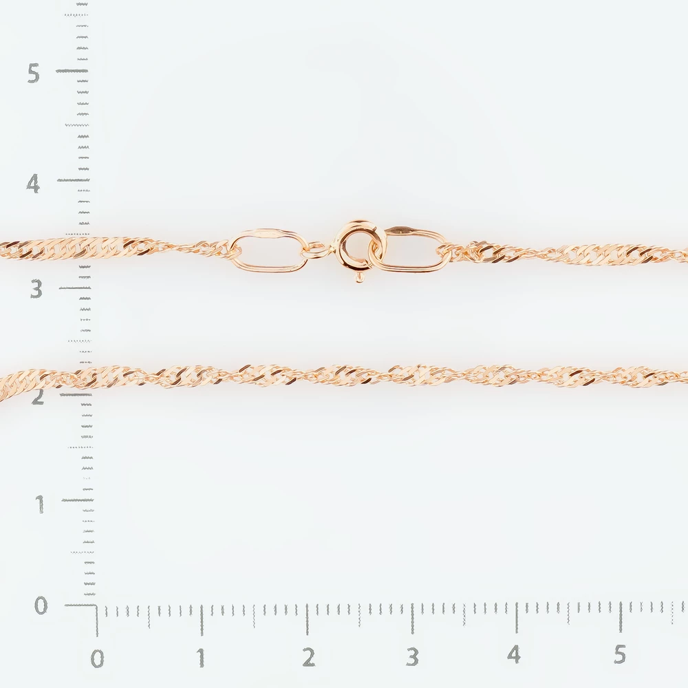 Цепь из красного золота 585 пробы