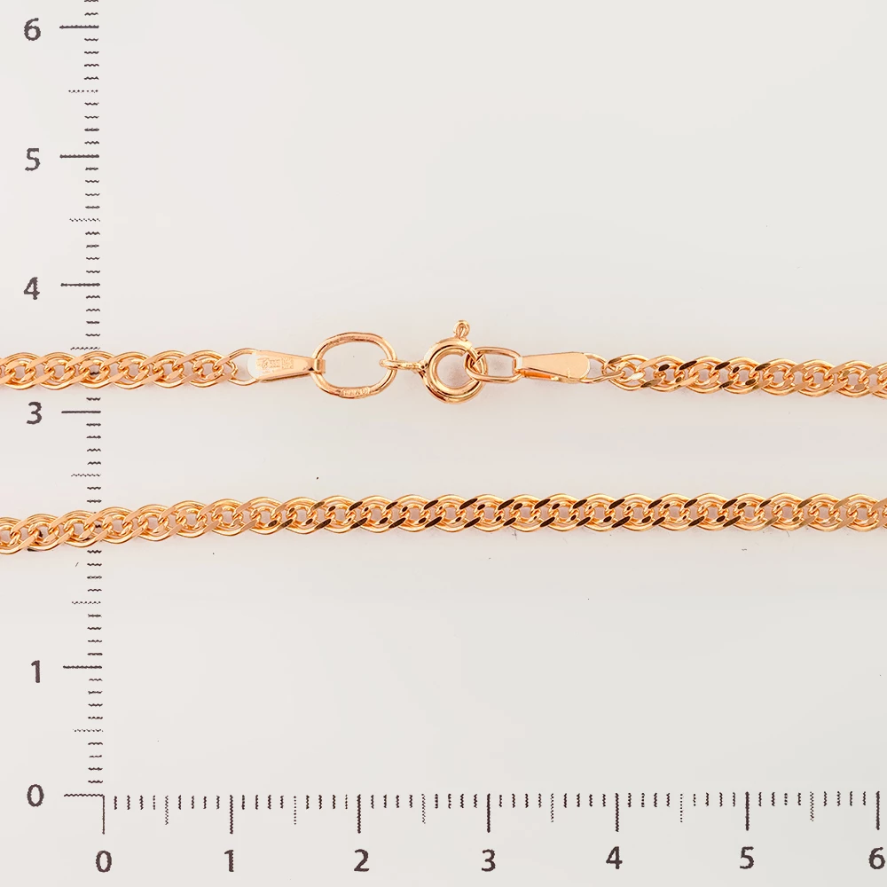 Цепь из красного золота 585 пробы