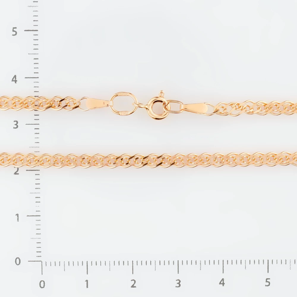 Цепь из красного золота 585 пробы