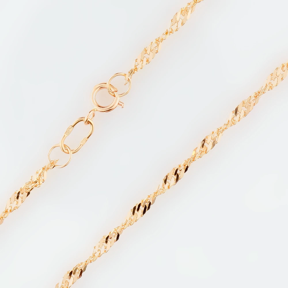 Цепь из красного золота 585 пробы