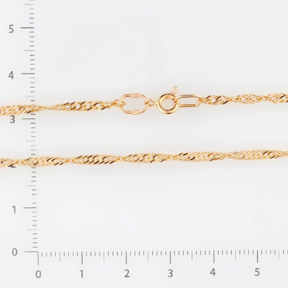 Цепь из красного золота 585 пробы