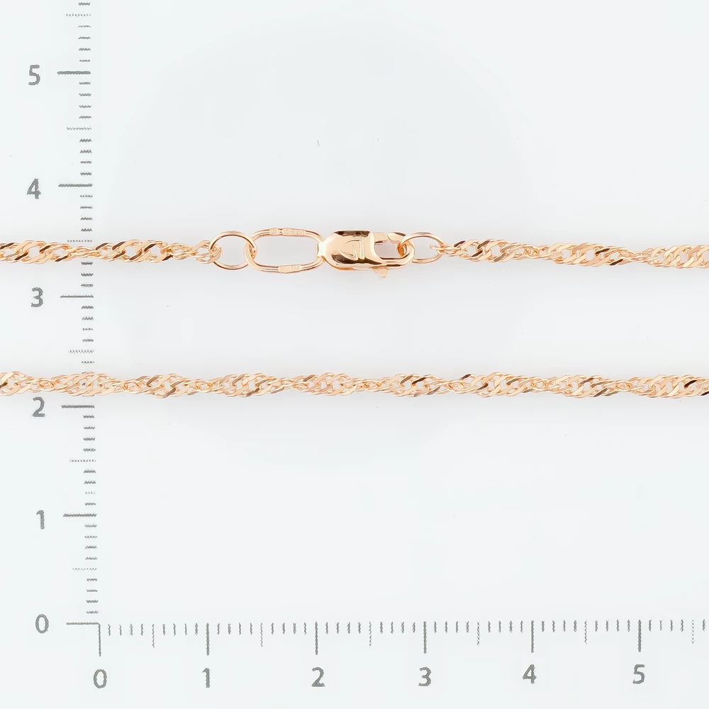 Цепь из красного золота 585 пробы