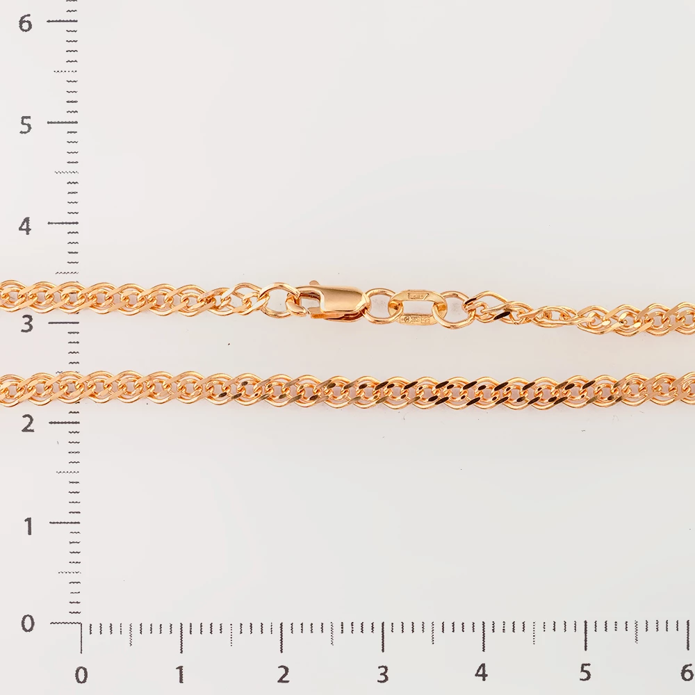 Цепь из красного золота 585 пробы