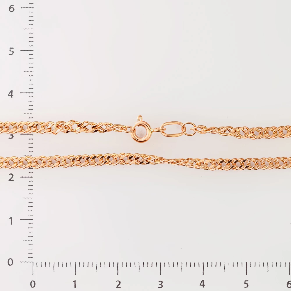 Цепь из красного золота 585 пробы