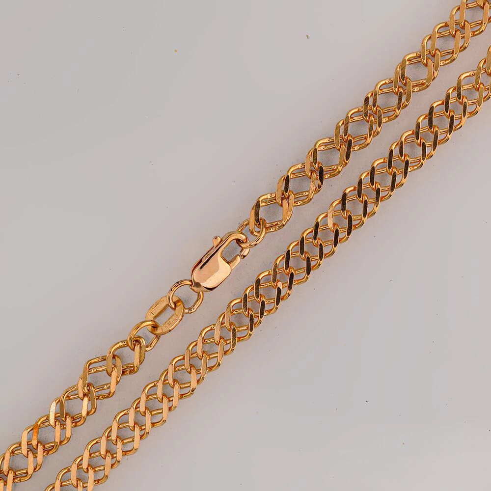 Цепь из красного золота 585 пробы