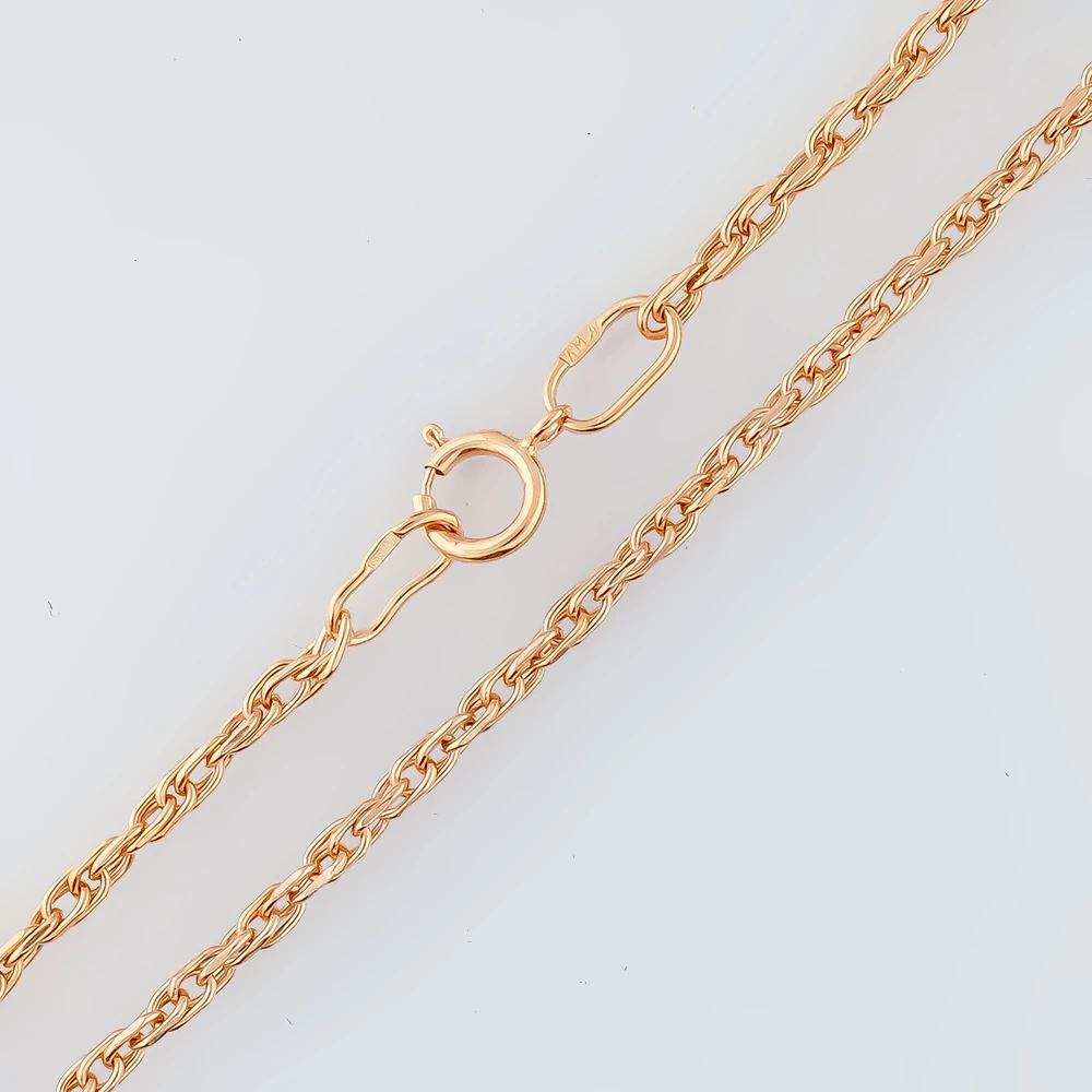 Цепь из красного золота 585 пробы