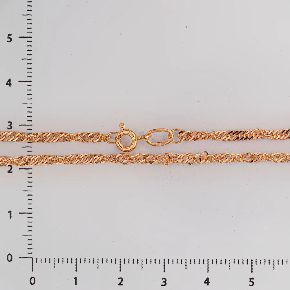 Цепь из красного золота 585 пробы