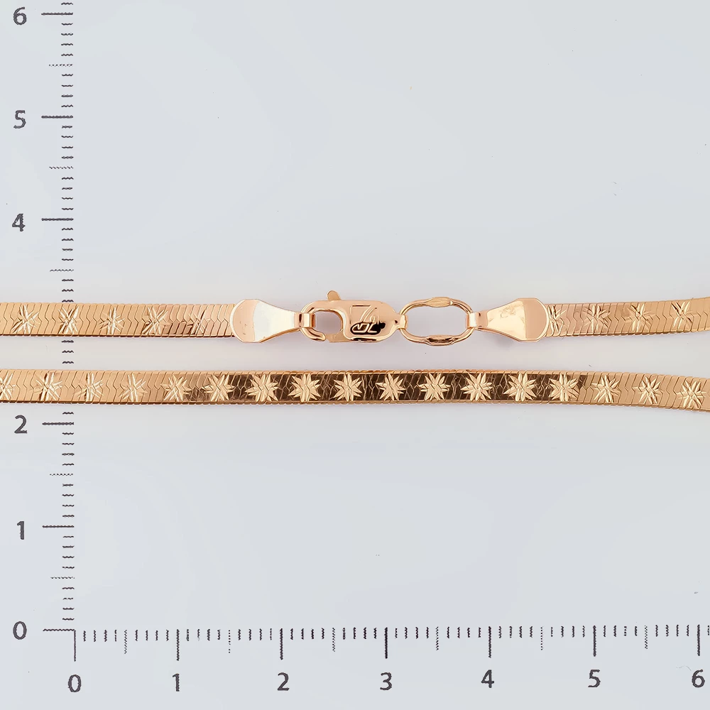 Цепь из красного золота 585 пробы