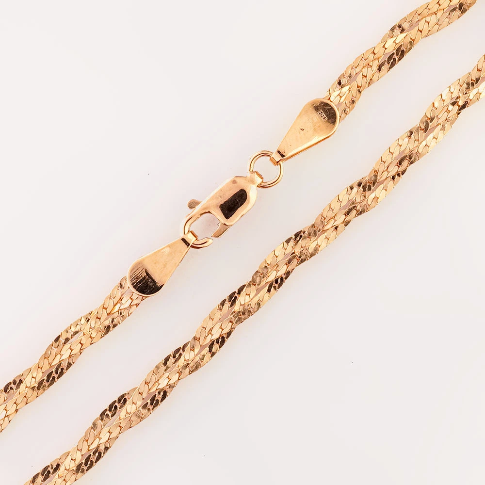 Цепь из красного золота 585 пробы