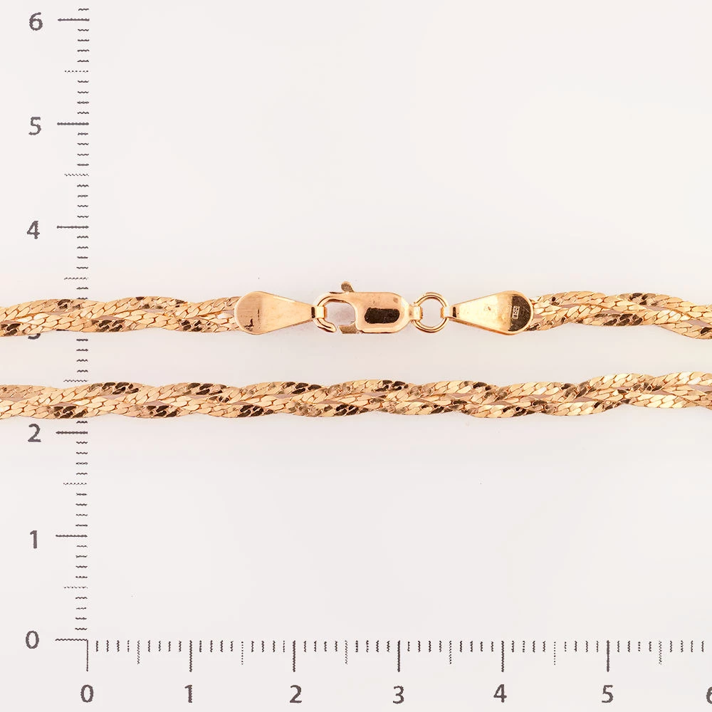 Цепь из красного золота 585 пробы