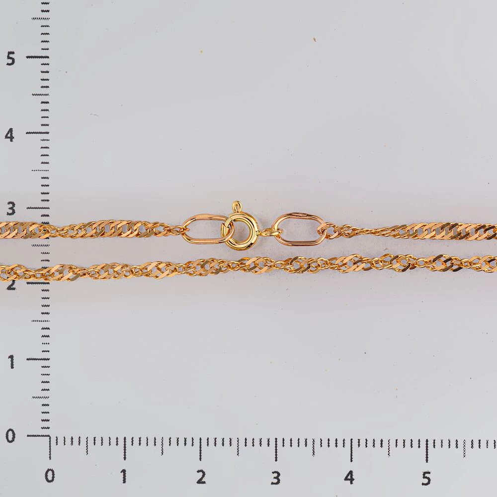 Цепь из красного золота 585 пробы