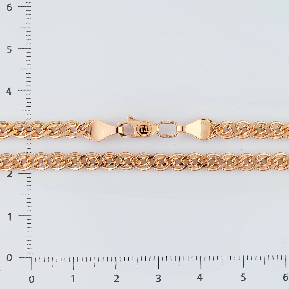 Цепь из красного золота 585 пробы