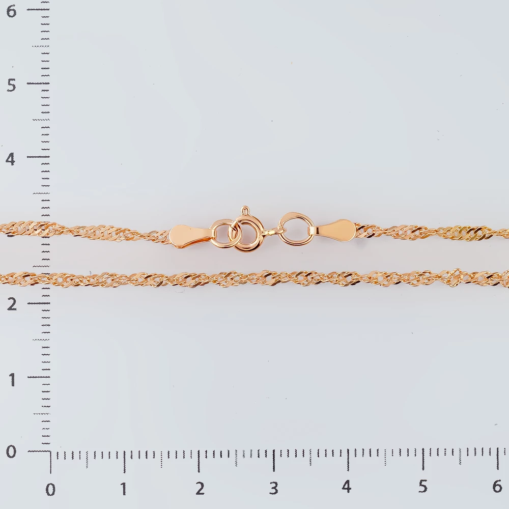 Цепь из красного золота 585 пробы