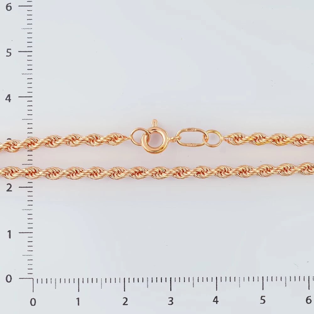 Цепь из красного золота 585 пробы