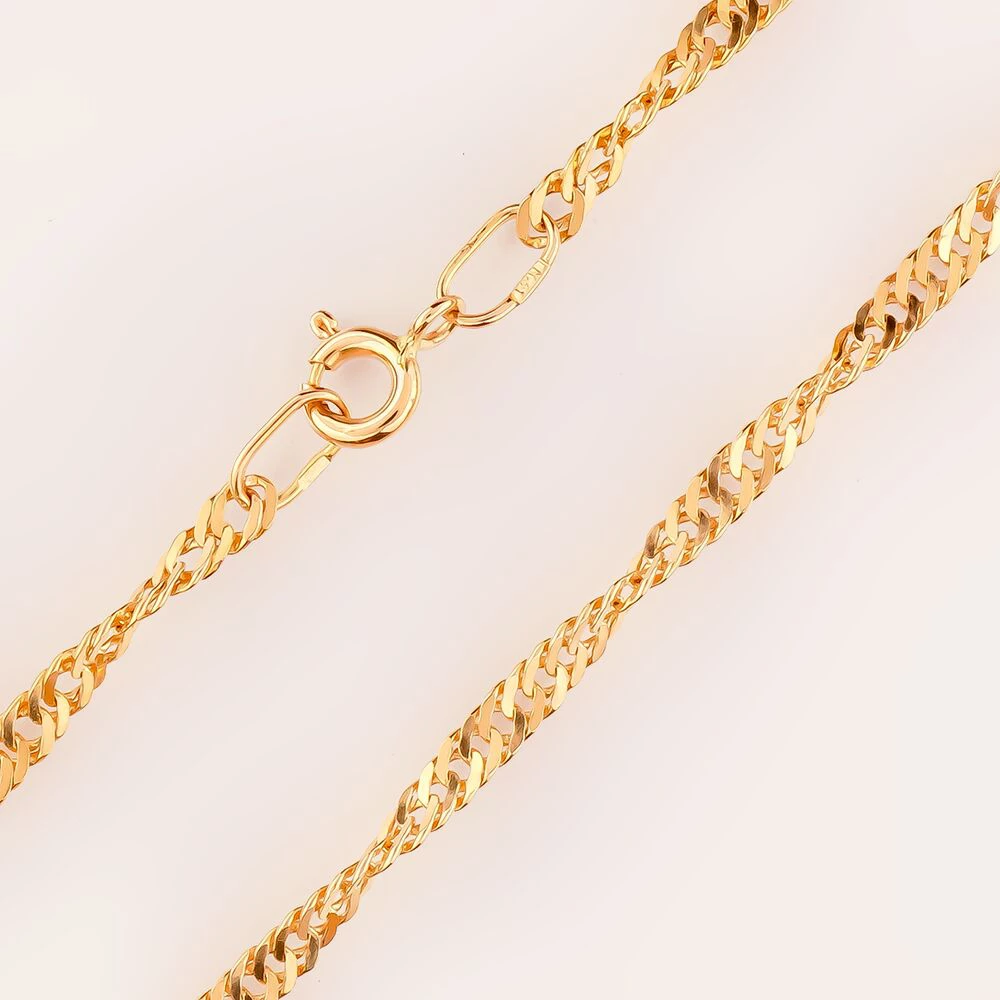 Цепь из красного золота 585 пробы