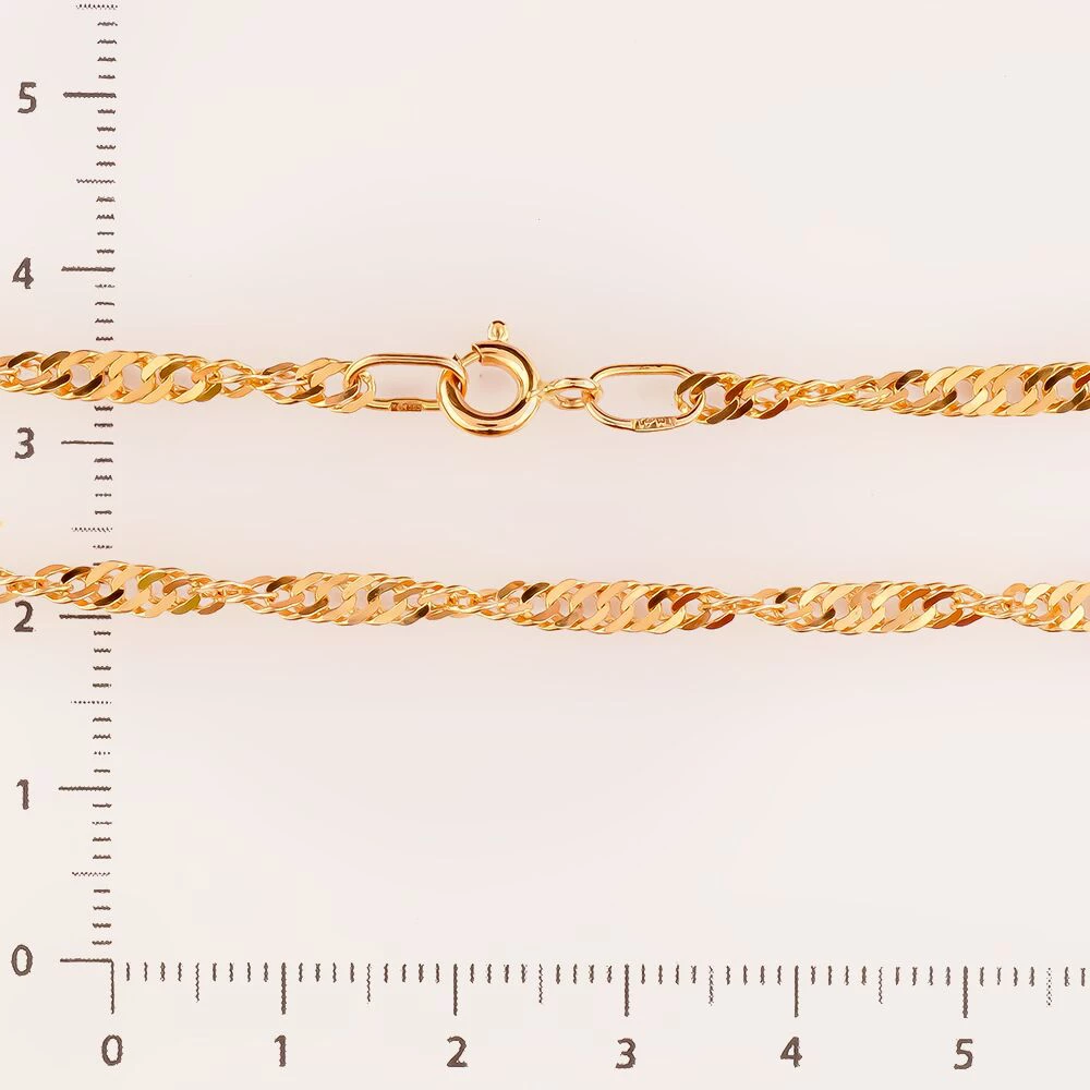 Цепь из красного золота 585 пробы