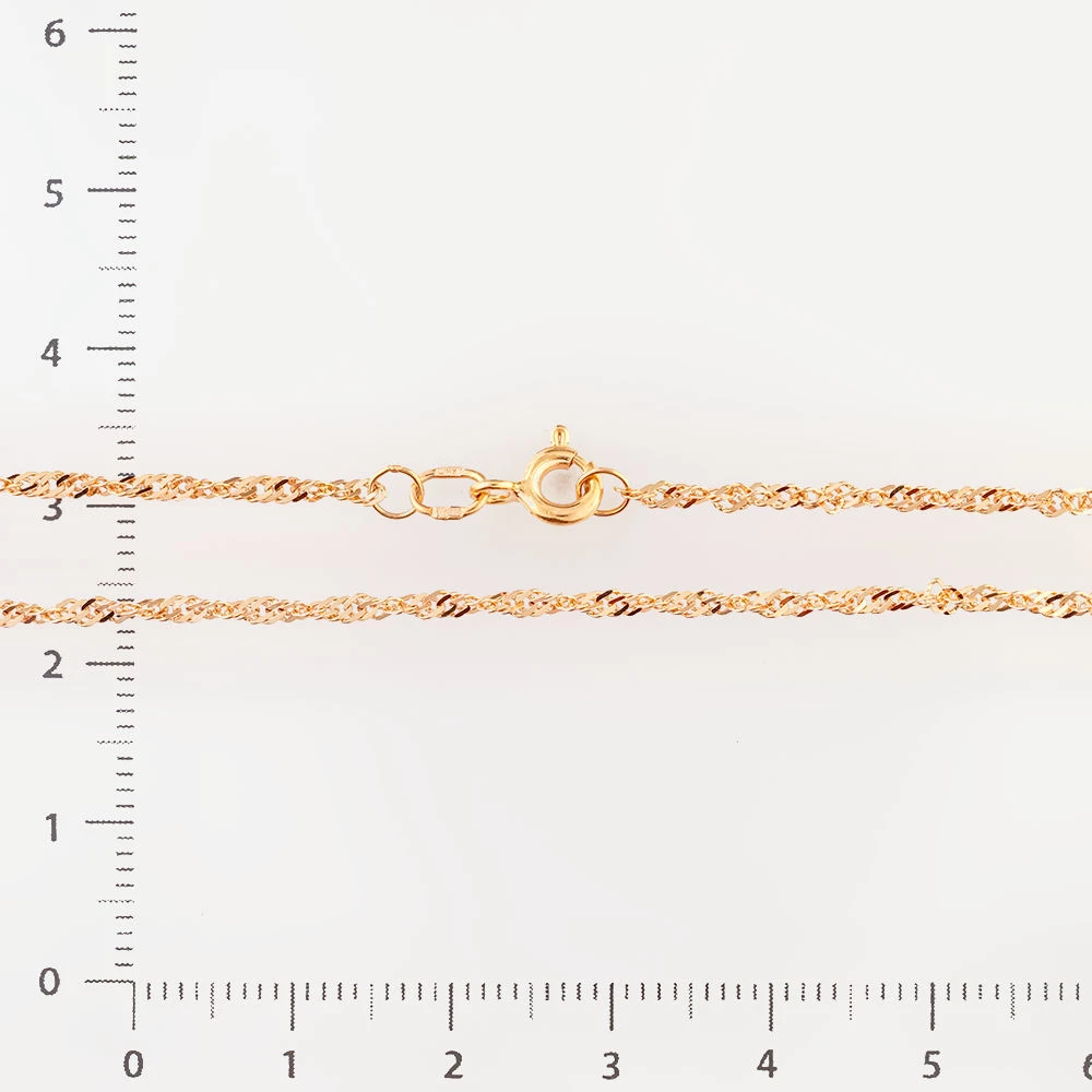 Цепь из красного золота 585 пробы