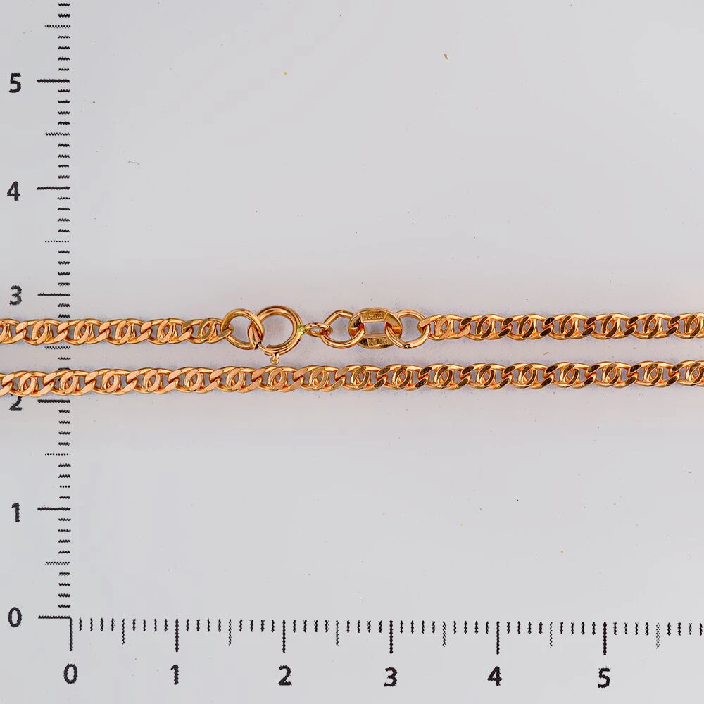 Цепь из красного золота 585 пробы