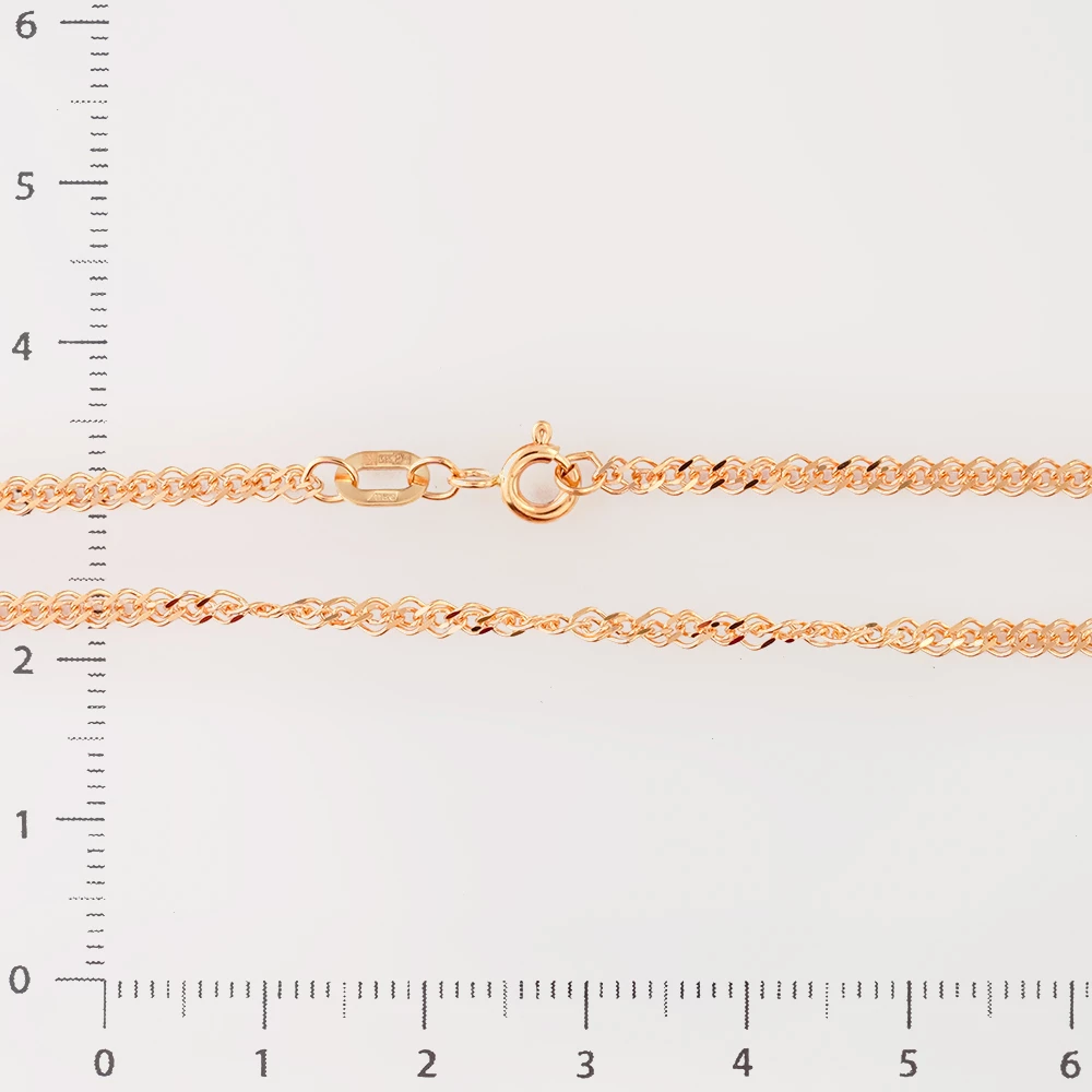 Цепь из красного золота 585 пробы