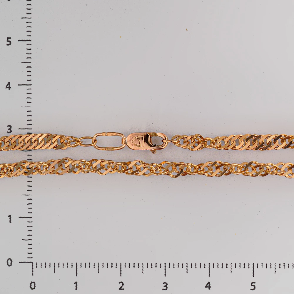 Цепь из красного золота 375 пробы