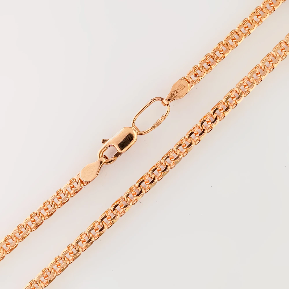 Цепь из красного золота 585 пробы