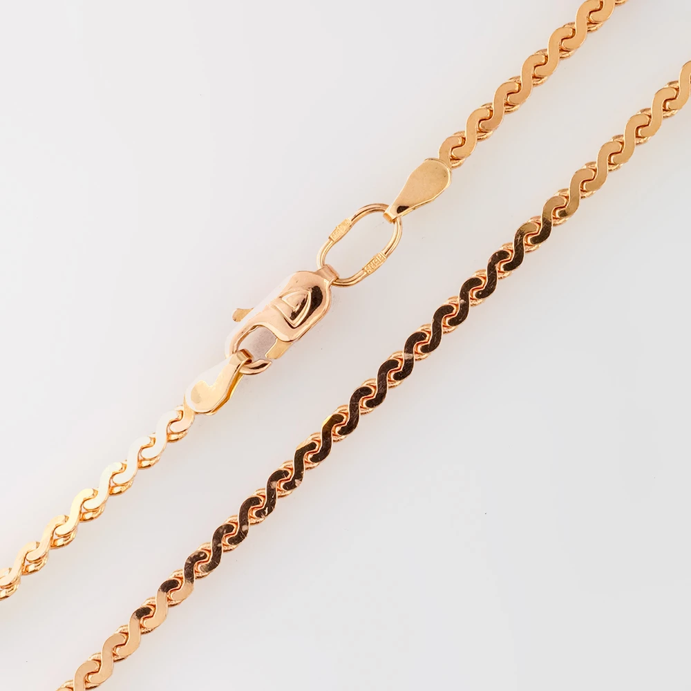 Цепь из красного золота 585 пробы