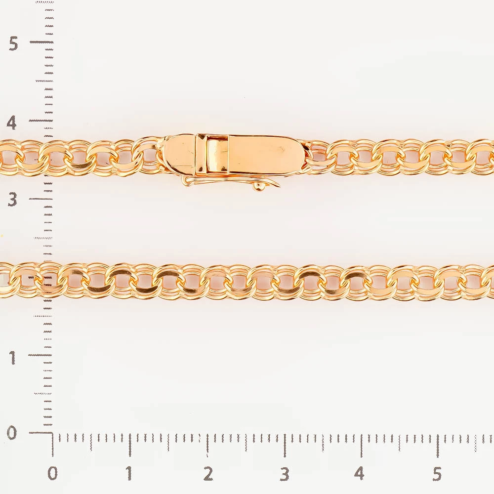 Цепь из красного золота 585 пробы