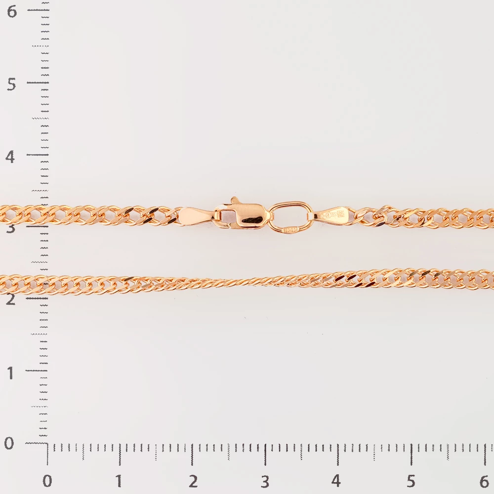 Цепь из красного золота 585 пробы