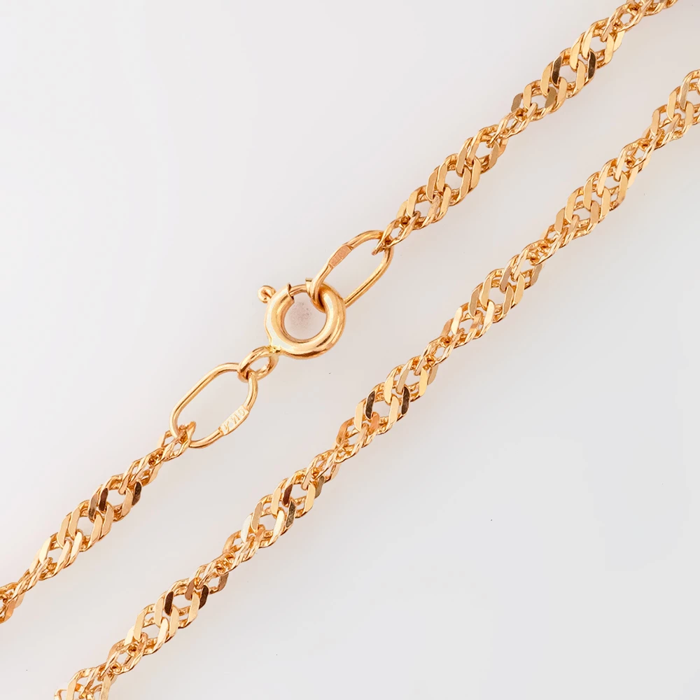 Цепь из красного золота 585 пробы