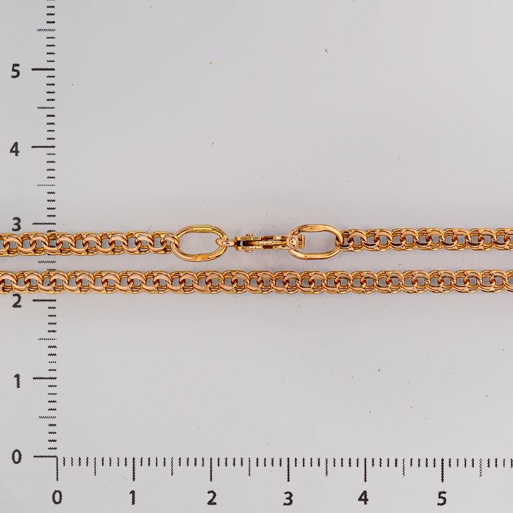 Цепь из красного золота 585 пробы